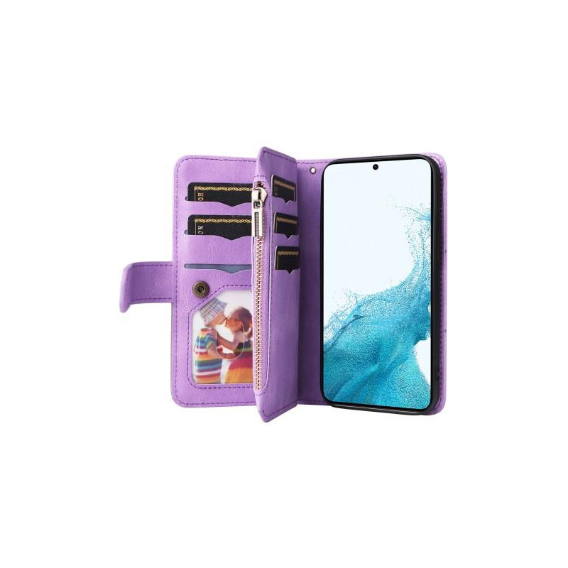 KS Lommebok - deksel til Samsung Galaxy S23 - Lilla/Grå