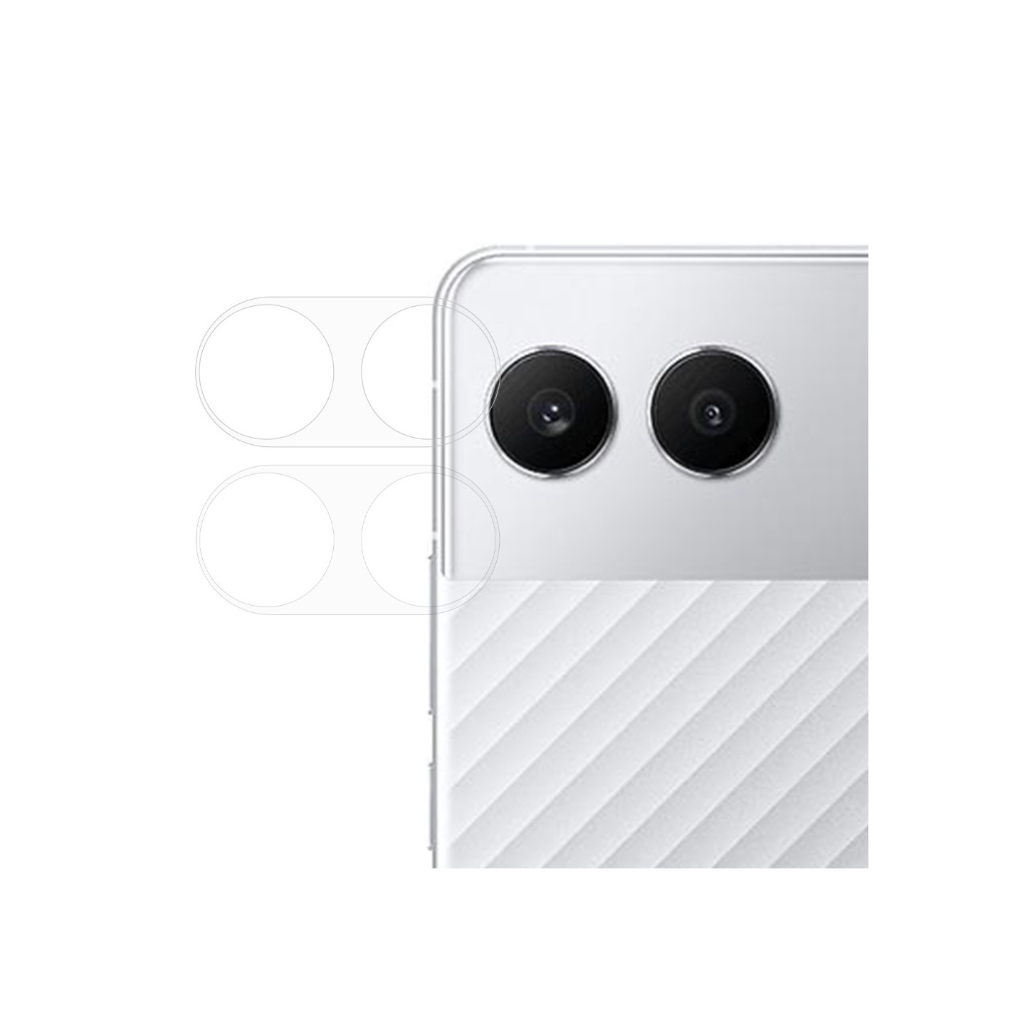 2Pcs For OnePlus Nord 4 Camera Lens Protector 3D Arc Edge Anti - Scratch Tempered Glass Lens Film