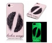 iPhone 7 4,7" Skal Glow in the dark - Tribal Feathers
