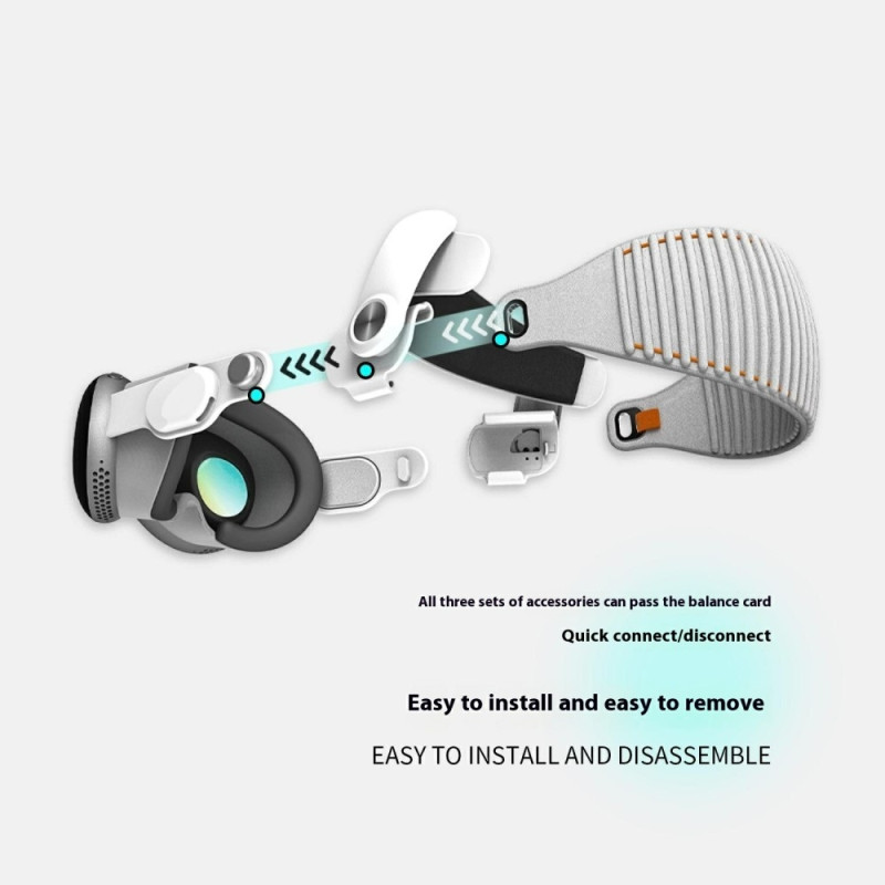 WOLMTT Justerbart hodefeste for A Vision Pro VR - hodesett tilbehør 45 grader