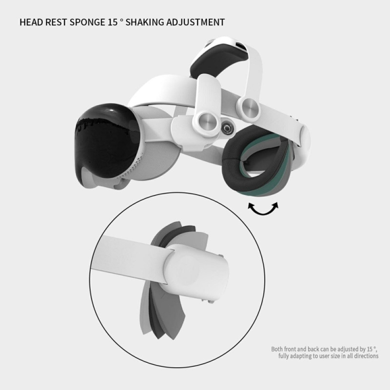 WOLMTT Adjustable Head Strap for A Vision Pro VR Headset Accessory