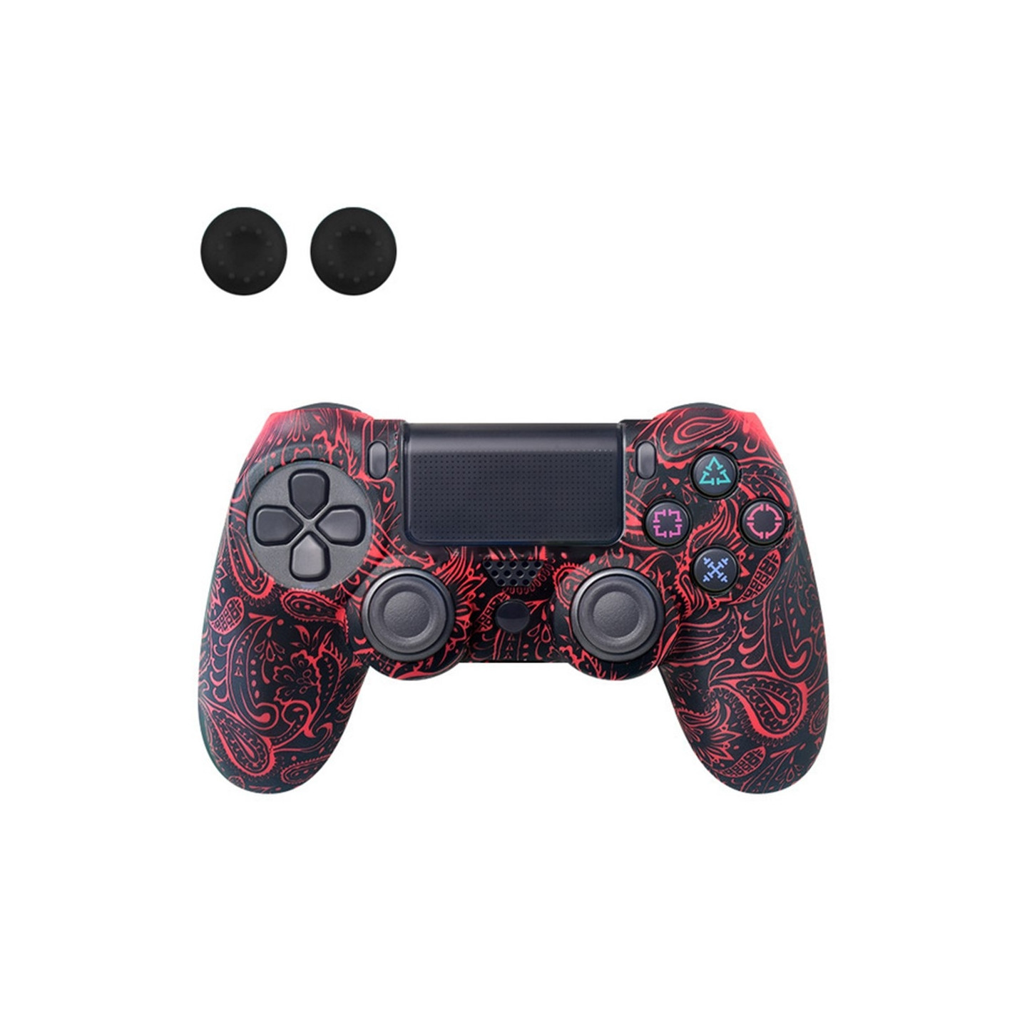 Deksel til Sony PlayStation 4 Pro Slim PS4 Anti - Slip Silikon Huddeksel - Rød Phoenix Feather