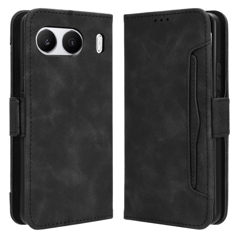 Wallet Stand Flip Phone Case for OnePlus Nord 4 - Black