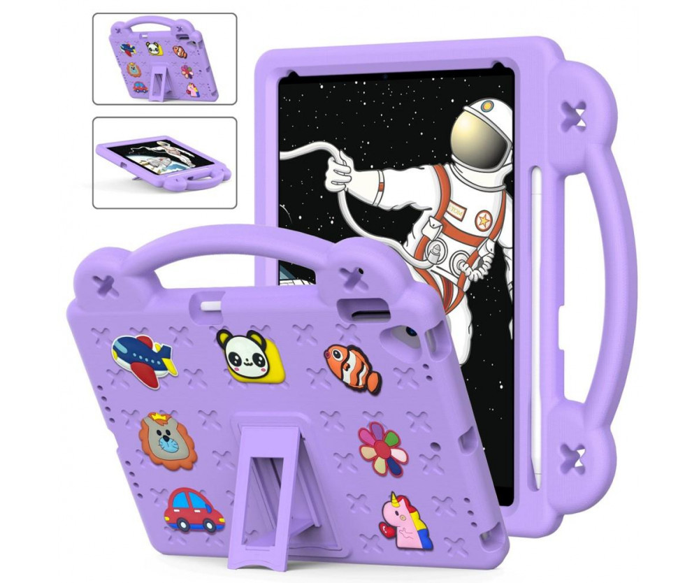 Apple iPad 10.2 2021 2020 2019 EVA Foam Stand Skal Fodral - Lila