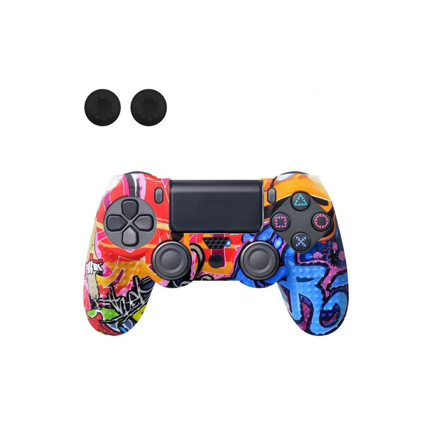 Suojakuori Sony PlayStation 4 Pro Slim PS4:lle liukastumista estävälle silikonikuorelle - Blue R