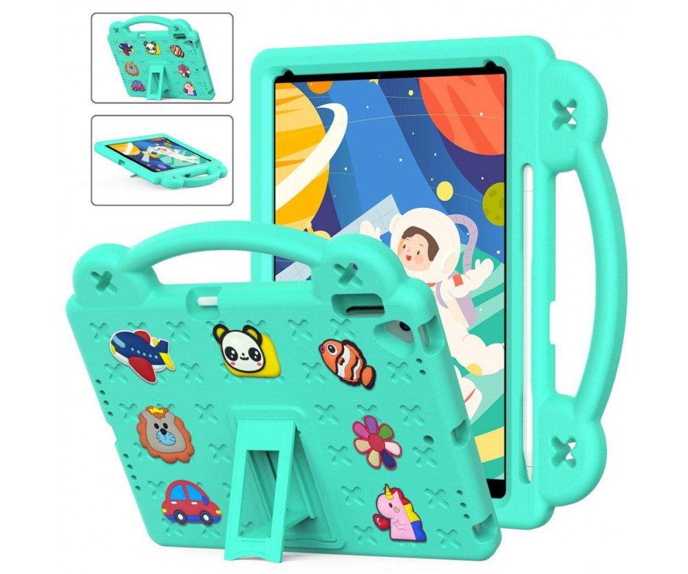 Apple iPad 10.2 2021 2020 2019 EVA Foam Stand Skal Fodral - Grön