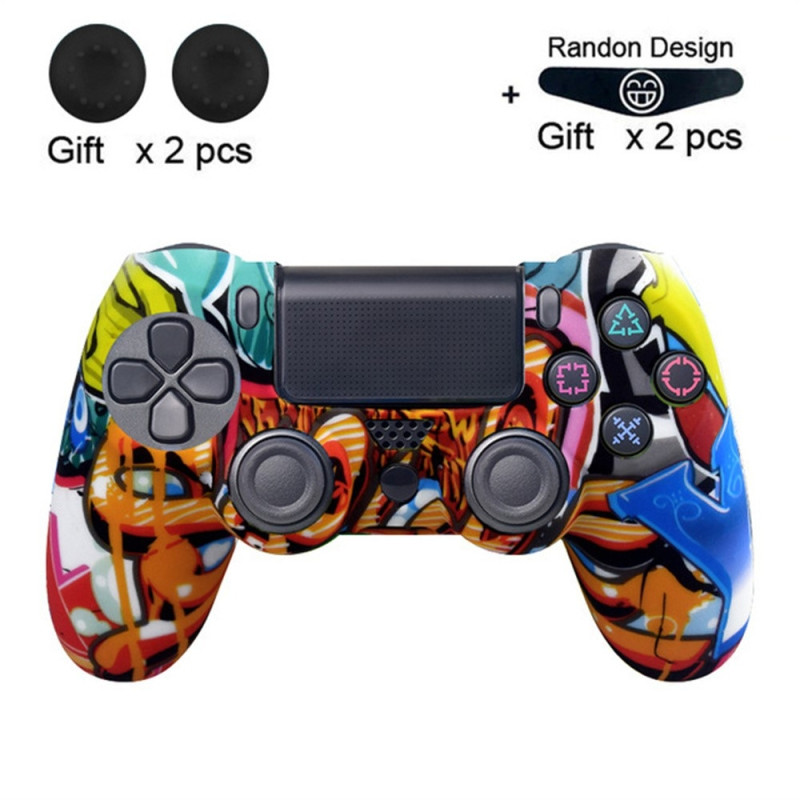 Case for Sony PlayStation 4 Pro Slim PS4 Anti - Slip Silicone Skin Cover - Blue Y