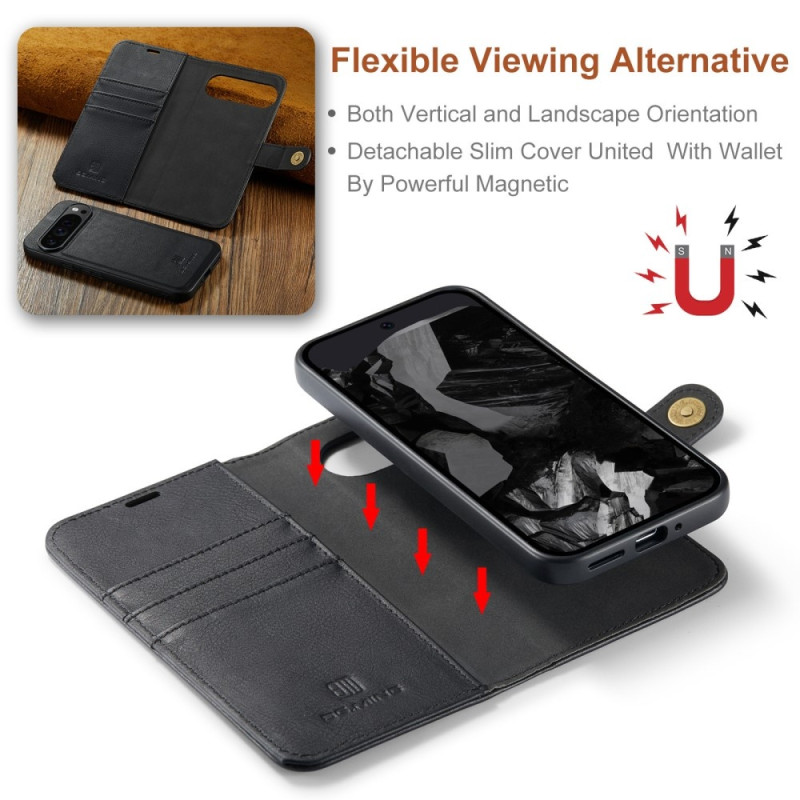 DG.MING for Google Pixel 9 Pro XL Detachable 2 - in - 1 Wallet Cover