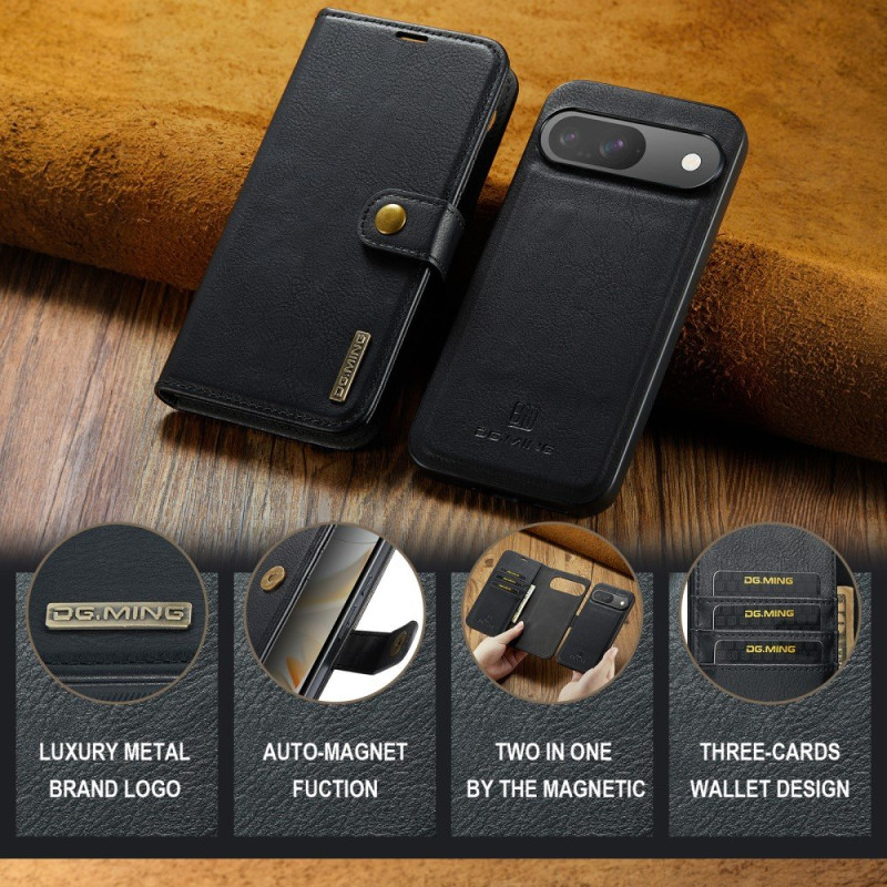DG.MING for Google Pixel 9 / 9 Pro Detachable 2 - in - 1 Wallet Cover