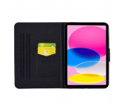 Apple iPad 10.9 2022 Vikbart fodral korthållare - Färgglad Ponny