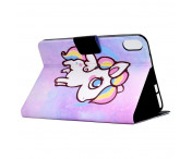 Apple iPad 10.9 2022 Vikbart fodral korthållare - Färgglad Ponny