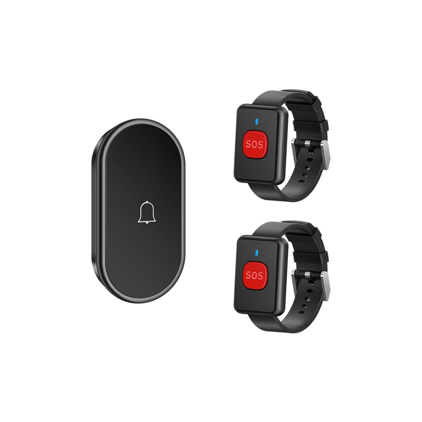 300m trådløst alarmsystem overfald alarm nød hjælp