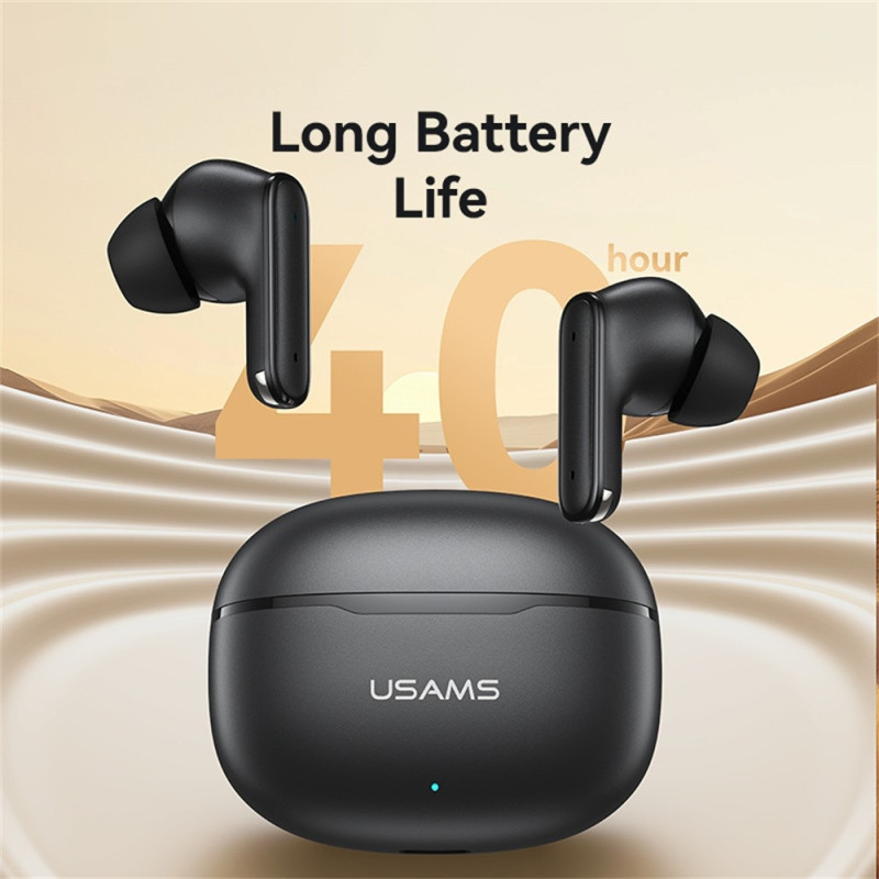 USAMS Echo E05 Wireless Headphones In-Ear Bluetooth Dynamic Drivers - Black