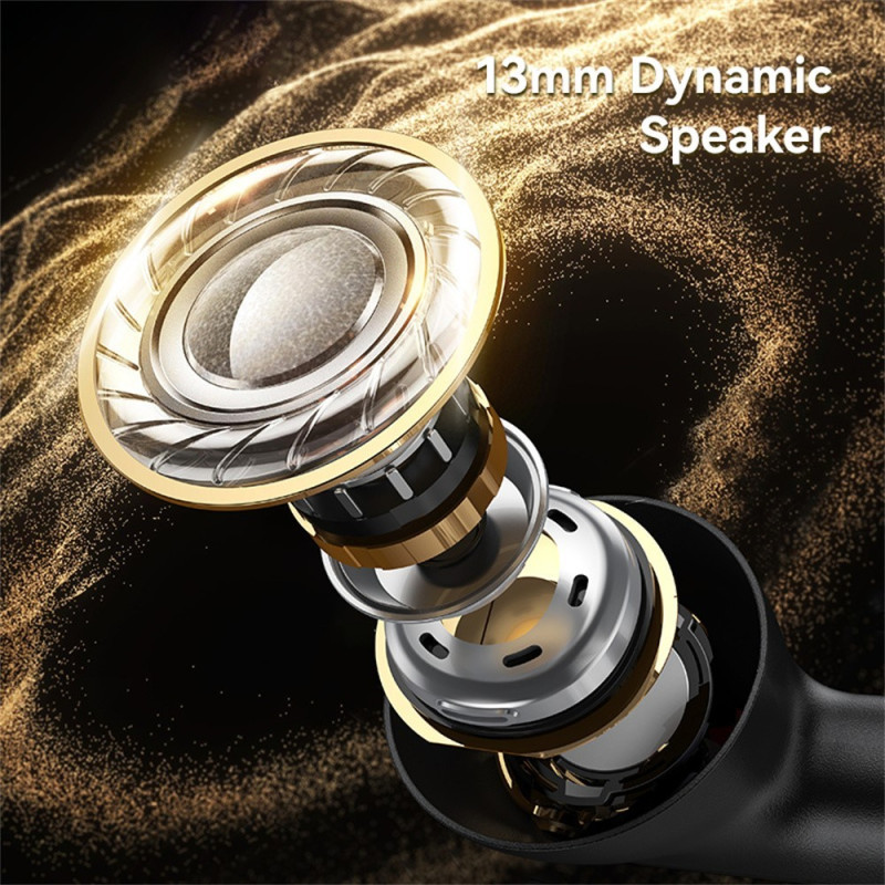 USAMS Echo E05 Trådløse Hovedtelefoner In-Ear Bluetooth Dynamiske Drivere - Sort