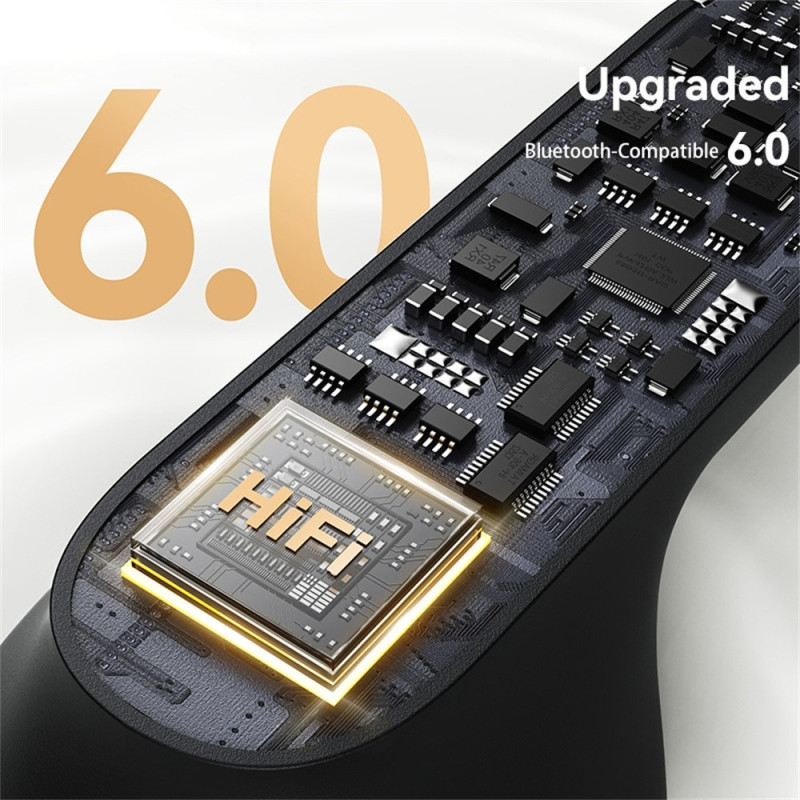 USAMS Echo E05 Trådløse Hovedtelefoner In-Ear Bluetooth Dynamiske Drivere - Sort