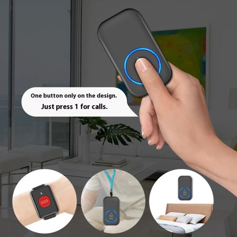 Wireless Alarm System 300m Assault Alarm Emergency Help