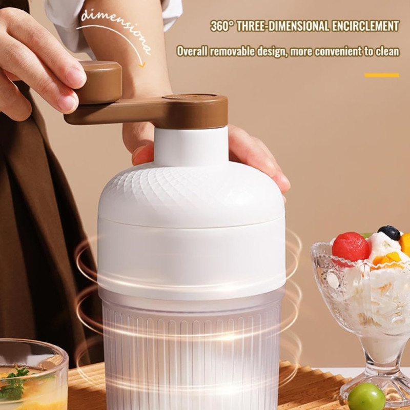 Shaved Ice ice machine Ice Crusher with 2 ice cube trays