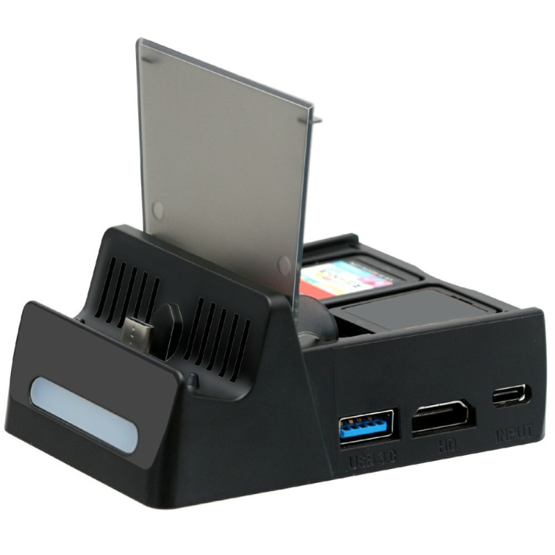 Mini HD - videokonverteradapter kompatibel med Nintendo Switch ladestasjon