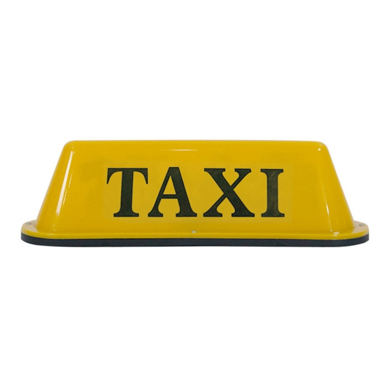 12V Universal Taxi Taklampe PP Tak LED Lampe - Gul/Gummi Magnet
