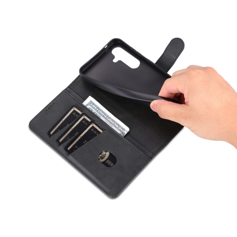 AZNS För Samsung Galaxy S24 FE Fodral Telefonplånbok - Svart