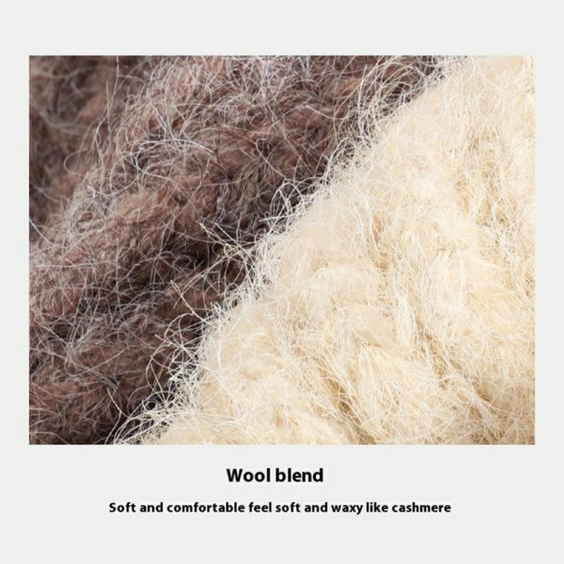 GOLOVEJOY Ensfarvet vinteruld varm hue elastisk strikket baskerhue - grå