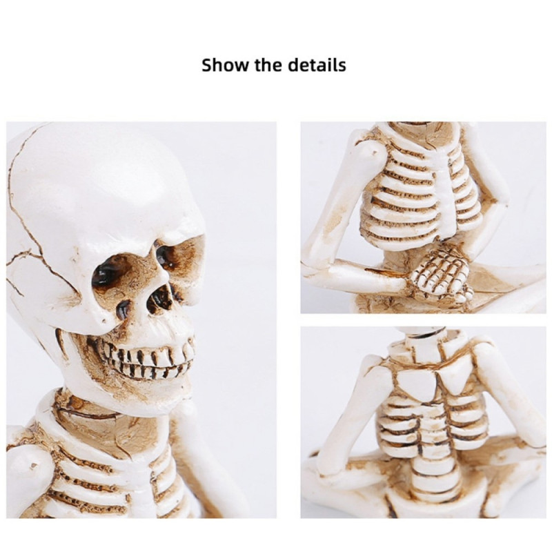 3 kpl Halloween Spooky Horror Ornament Scary Decoration Party Skeleton Figuurit