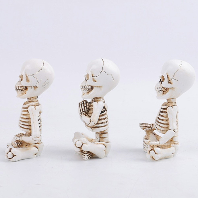 3 kpl Halloween Spooky Horror Ornament Scary Decoration Party Skeleton Figuurit