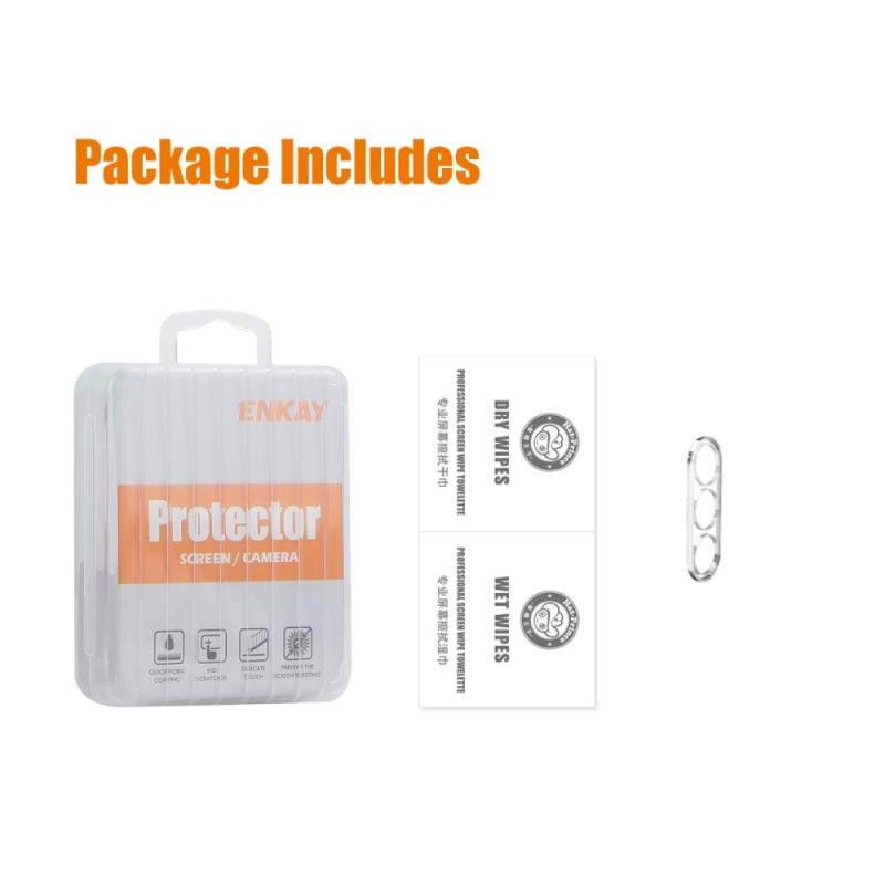 ENKAY för Samsung Galaxy S24 FE Kameralinsskydd Härdat Glas Linsskydd - Transparent