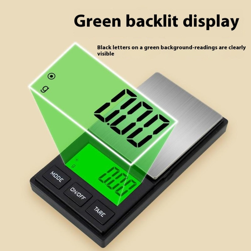 1000g / 0.01g 5 Units Portable Jewelry Scale Small Scale Digital Pocket Scale