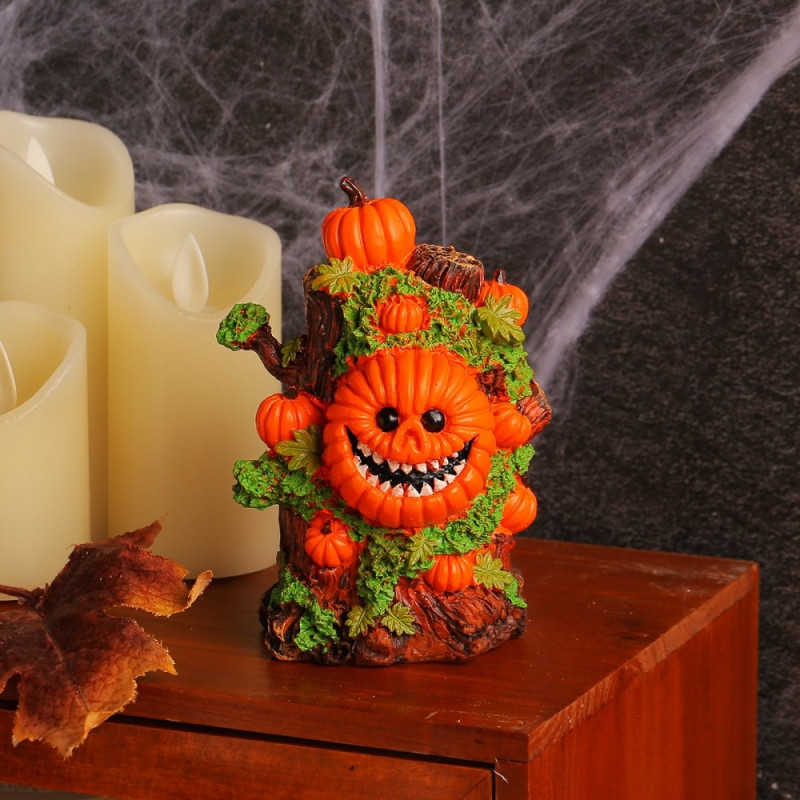 Halloween uhyggelig rædselspynt Skræmmende dekorationsfest - græskartræ