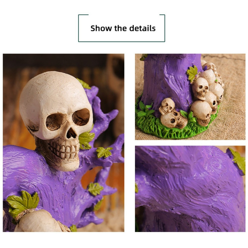 Halloween skummelt skrekkornament skummelt dekorasjonsfest - Skull Tree