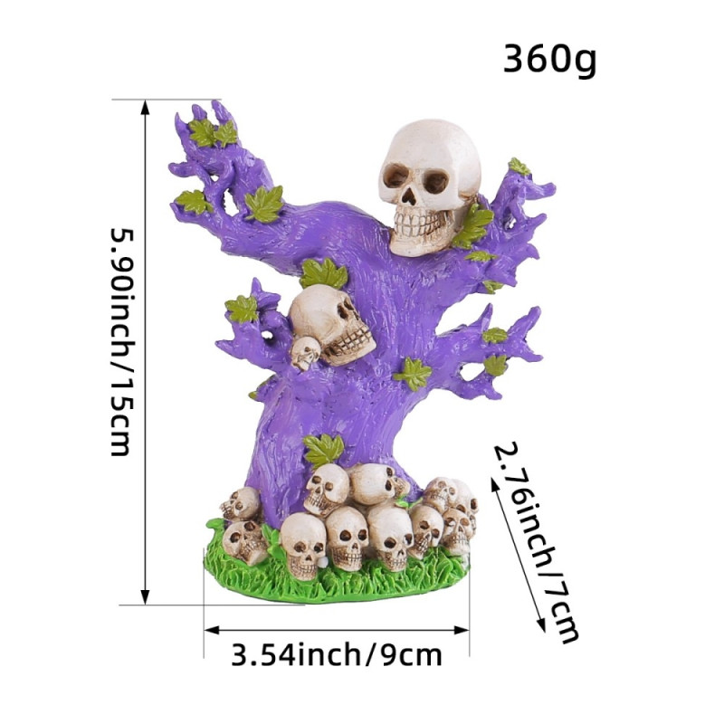 Halloween Spooky Horror Ornament Scary Decoration Party - Skull Tree