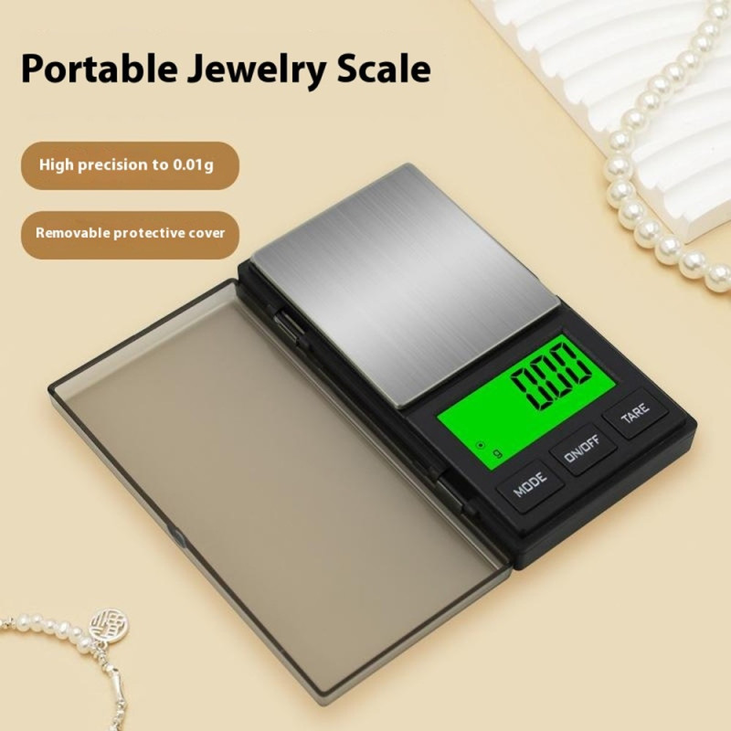 500g / 0.01g 5 Units Portable Jewelry Scale Small Scale Digital Pocket Scale