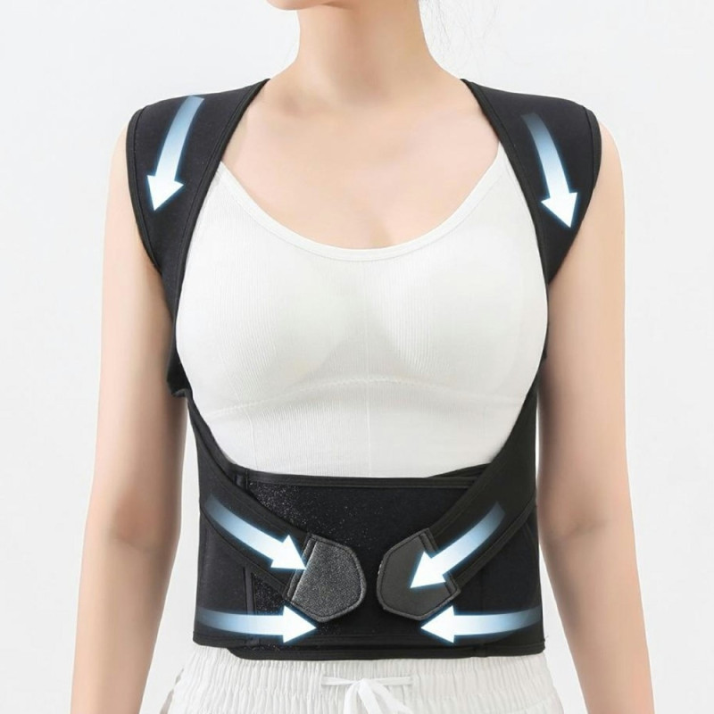 Korrigera Hållning Rygg Back Posture Corrector Brace för män Kvinnor - XL