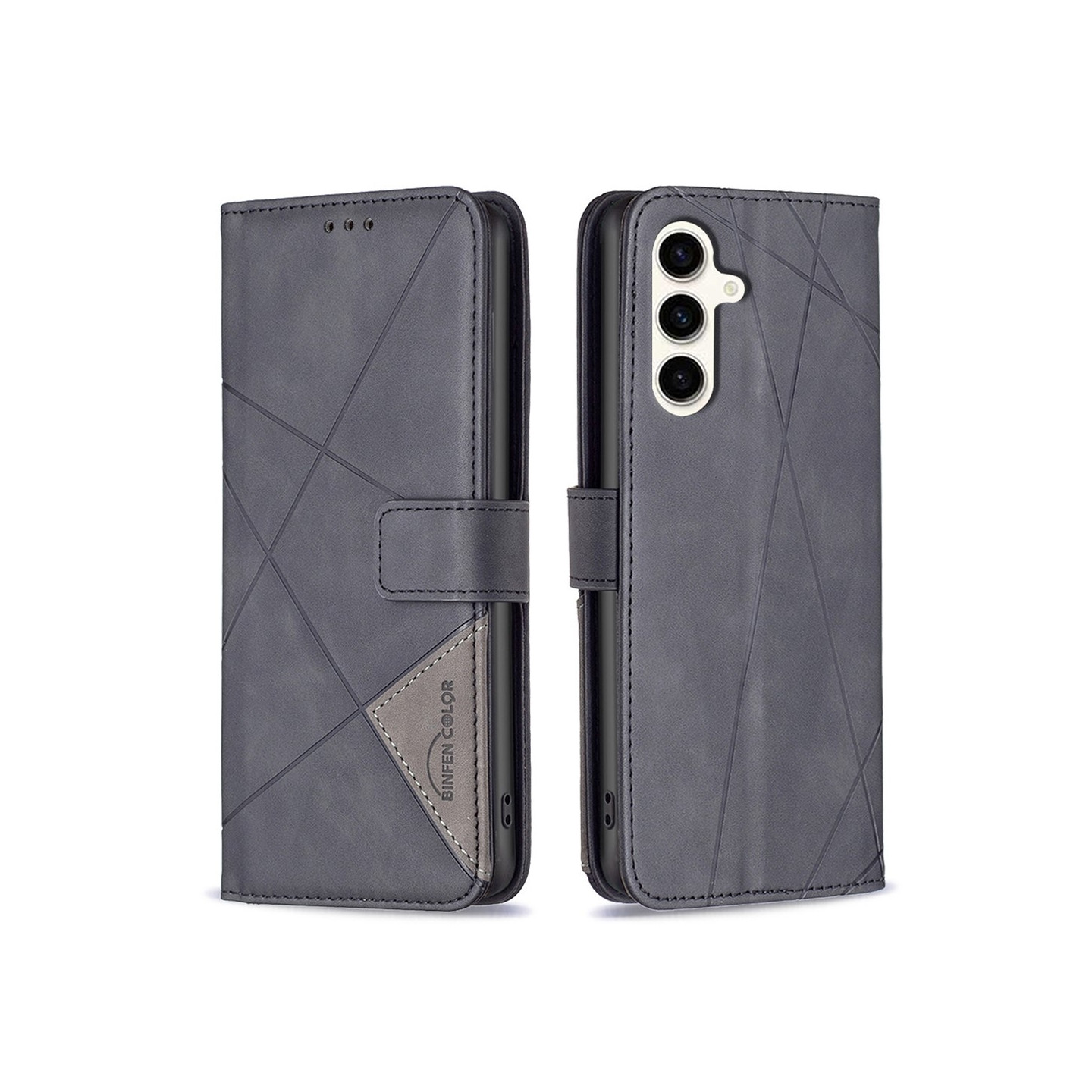 BINFEN COLOR For Samsung Galaxy S24 FE Case Shockproof Wallet Phone Cover