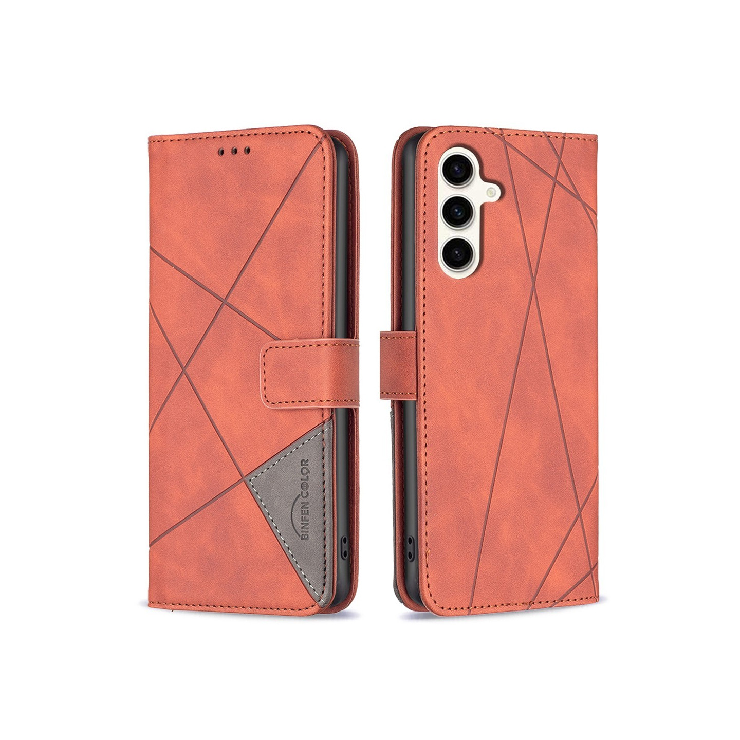 BINFEN COLOR For Samsung Galaxy S24 FE Case Shockproof Wallet Phone Cover