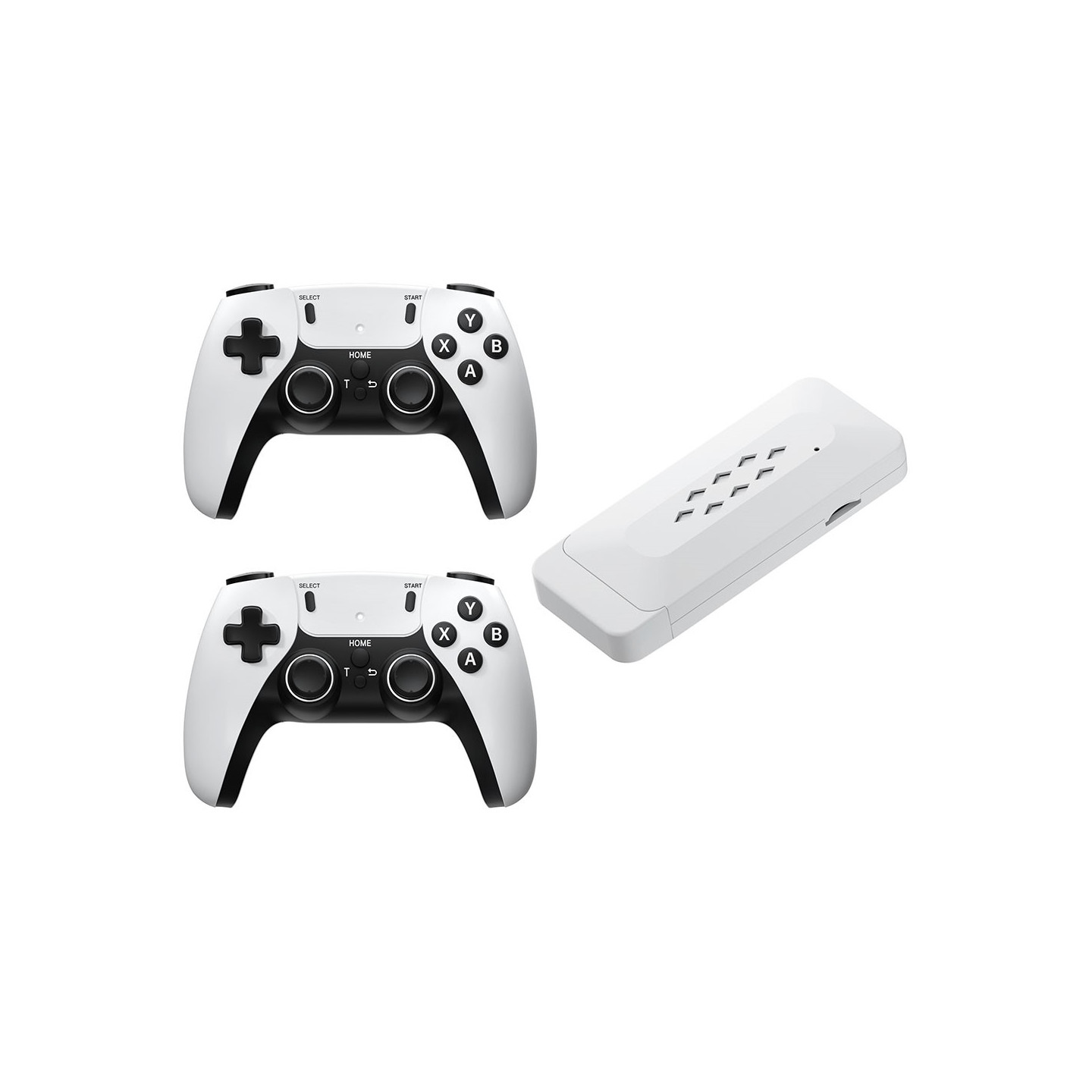 Game Stick 4K Dual 2.4G Wireless Game Controllers with 128G 30000+ Games for TV