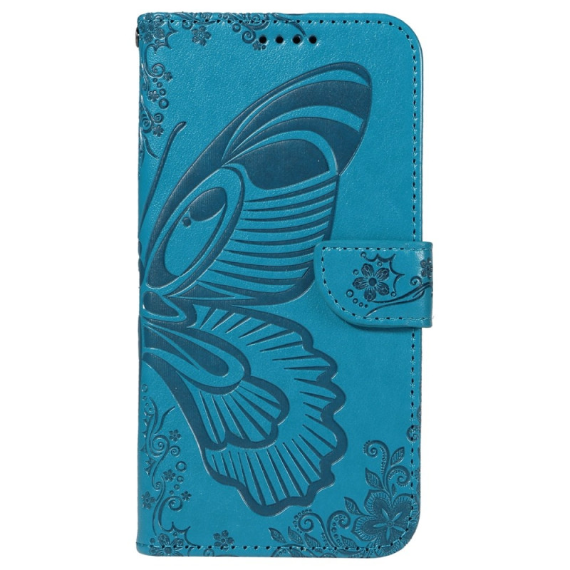 For Samsung Galaxy S24 FE Case Stand Wallet Phone Cover Butterfly Pattern