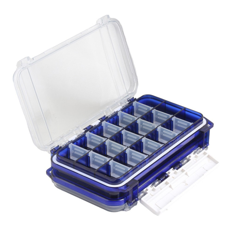 17.5x10.5x4cm storage box for fishing tackle fishing hook bait Double - sided