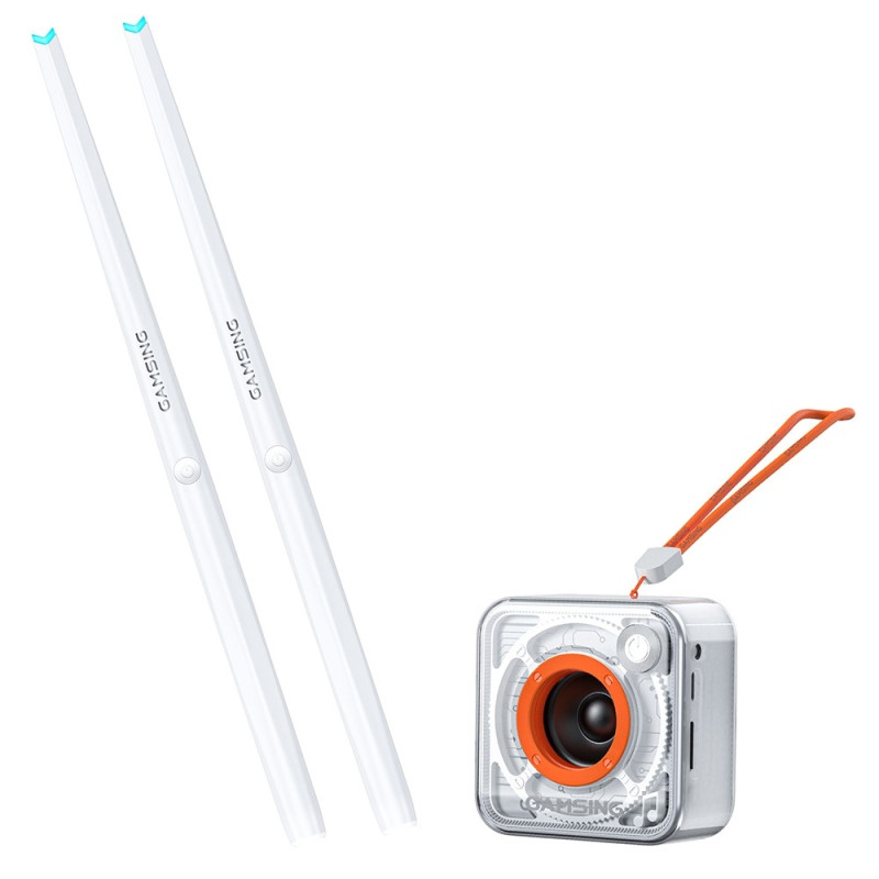 GAMSING Air Drum Set with Bluetooth Speaker Sticks Portable Drumstick Playset