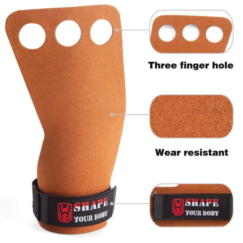 1 par Fitness Grip Pads Sports Vægtløftning Palm Guard Håndbeskytter