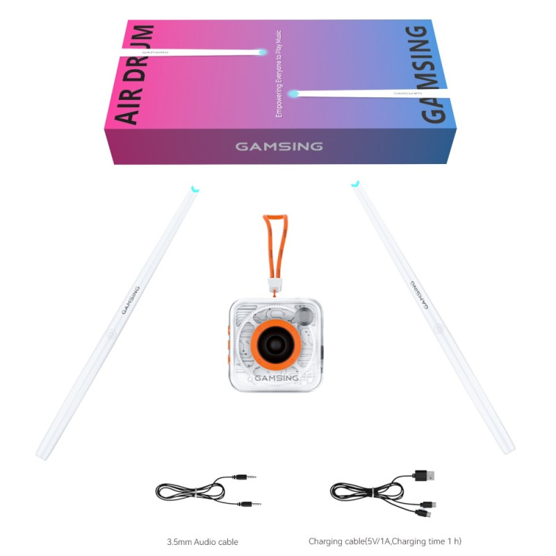 GAMSING Air Drum Set Bluetooth - kaiutintikkuilla Kannettava rumpusetti