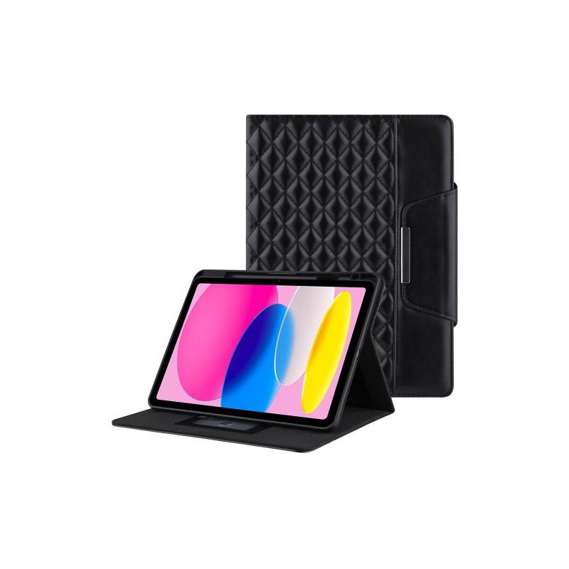 Til iPad 10.9 2022 Gen 10 Sammenleggbart Veske - Svart