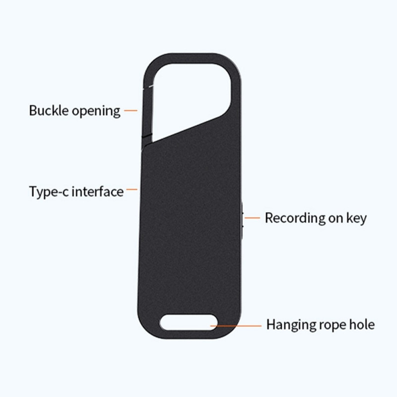 32 GB støyreduksjon Digital lydstemmeopptaker MP3 - spiller Stemmeopptaker med kablede hodetelefoner