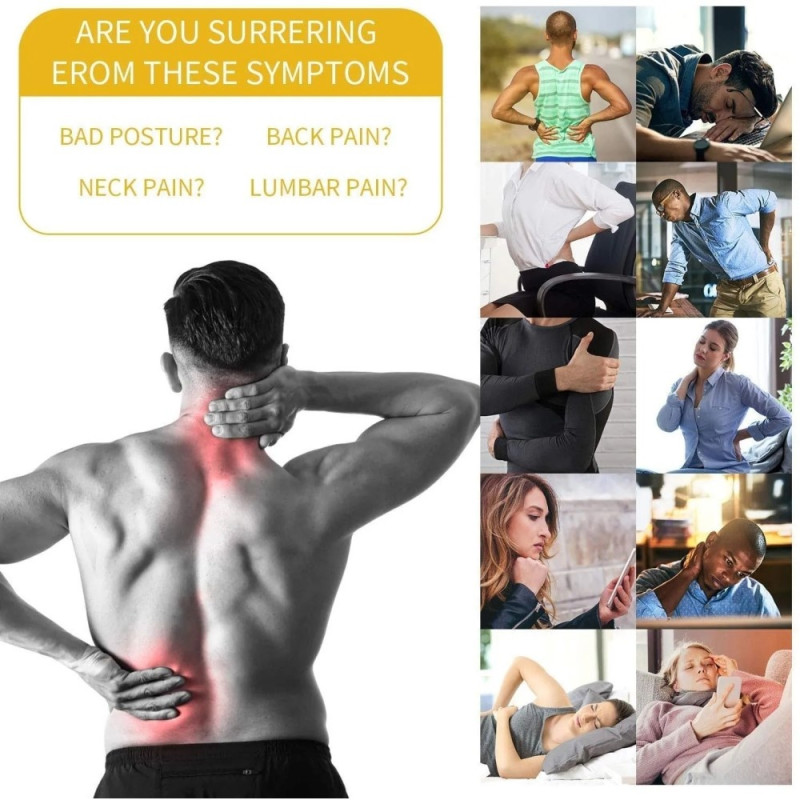 Justerbar Corring Posture Anti - pukkel ryglæn - L