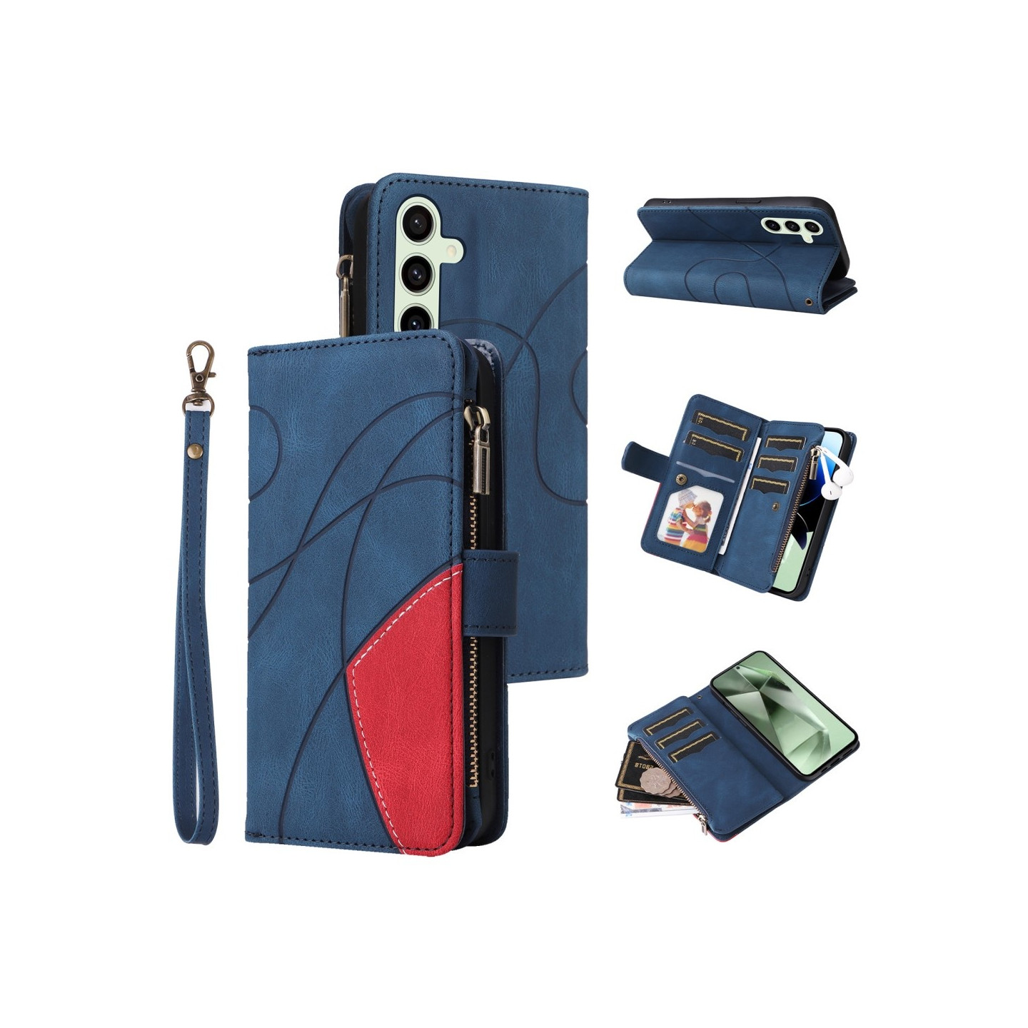 KS Plånboksfodral till Samsung Galaxy S24 FE - Blå