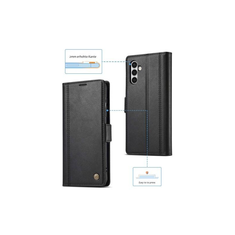 LC.IMEEKE Lompakkokotelo Samsung Galaxy S23 - Musta