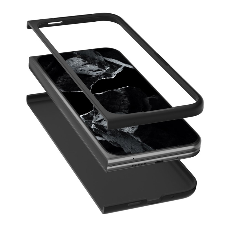 ABEEL til Google Pixel 9 Pro Fold 5G Telefonveske Litchi Texture Cover - Svart