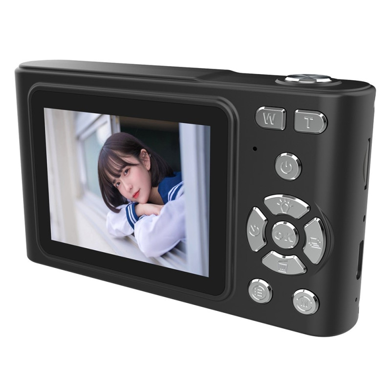 Digitalkamera 2.4 tommers IPS - skjerm HD CCD - kamera med 32 GB TF - kort+kortleser