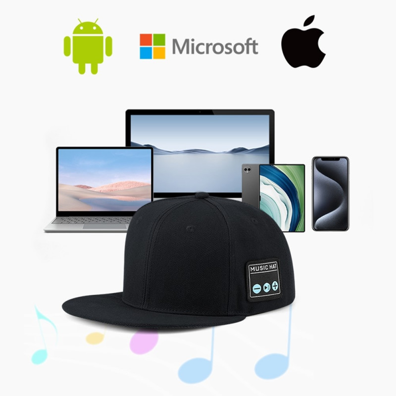 YX2 Hat Cap Trådløs Bluetooth - hodetelefon Musikkhøyttaler Smart Cap